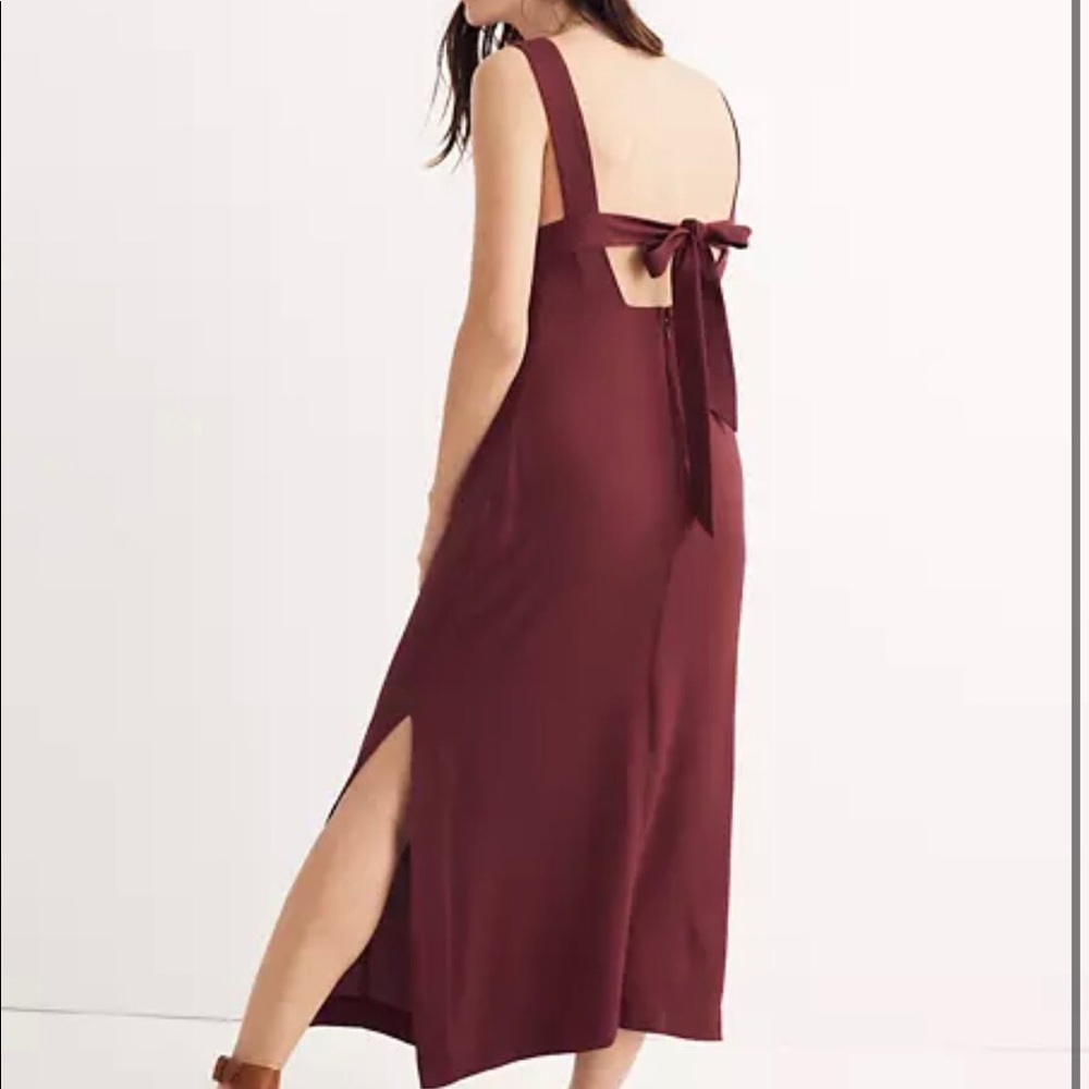NWOT Madewell Apron Front Tie-Back Dress